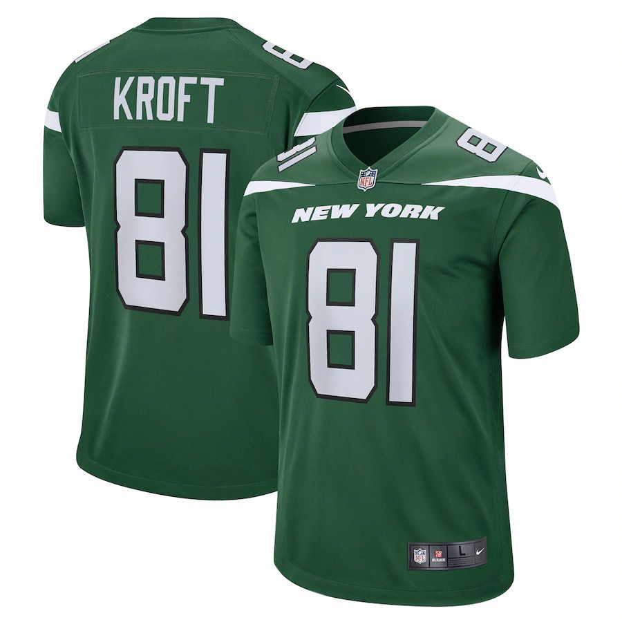 Cheap Men New York Jets 81 Tyler Kroft Nike Gotham Green Game NFL Jersey